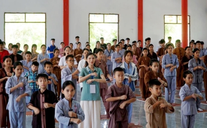 Hà Tĩnh: Khai mạc khóa tu mùa lần thứ III - 2023 tại chùa Hữu Lạc